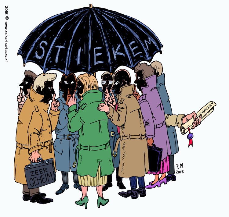 De Commissie Stiekum onder een paraplu