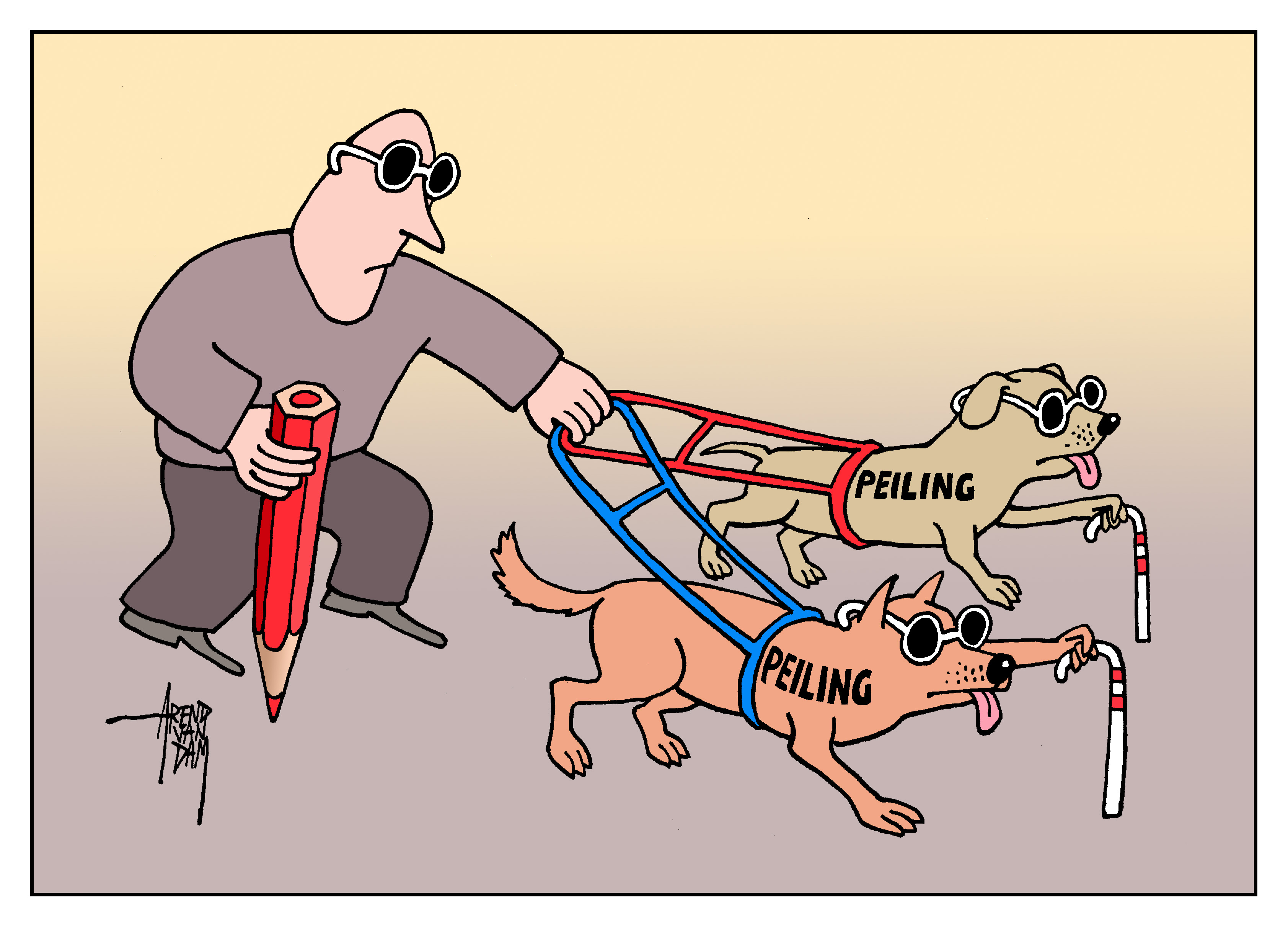 Blindstaren op de peilingen