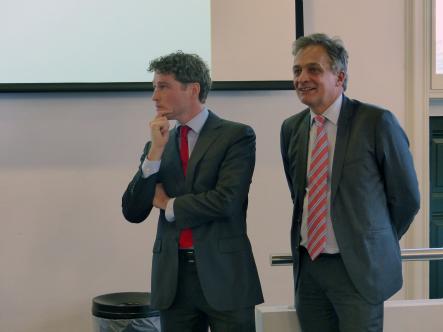 The speakers from Campus The Hague Leiden University
