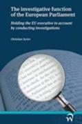 boekcover the investigative function of the European Parliament