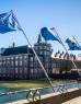 NATO vlaggen bij de Hofvijver in Den Haag | Â© Ministerie van Buitenlandse Zaken