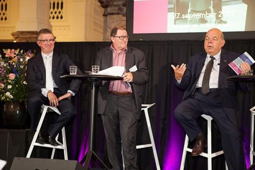 V.l.n.r. Paul Frissen, Max van Weezel en Arthur Docters van Leeuwen
